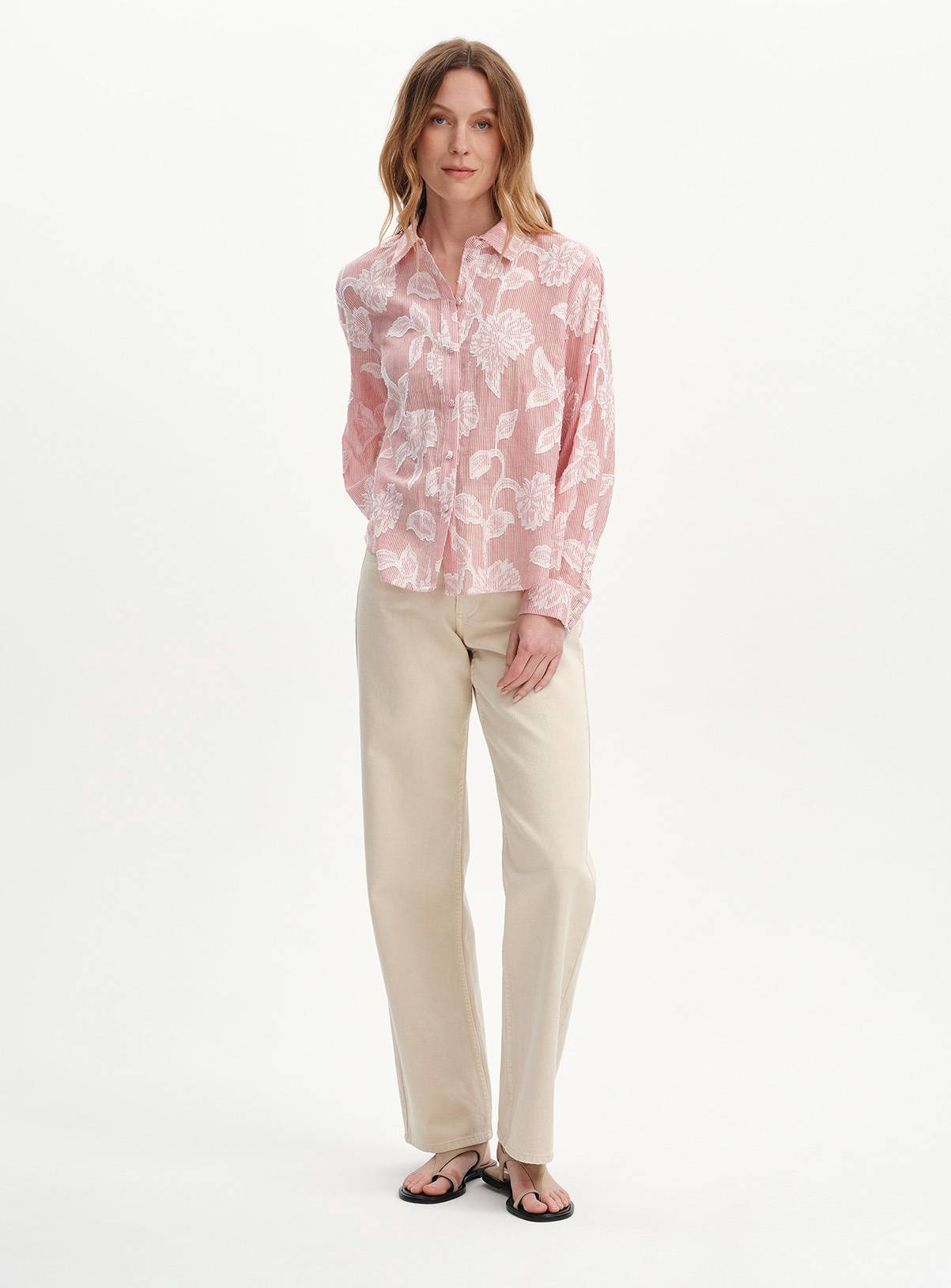 FINERY Heidi Floral Stripe Collared Blouse 20 - Image 5